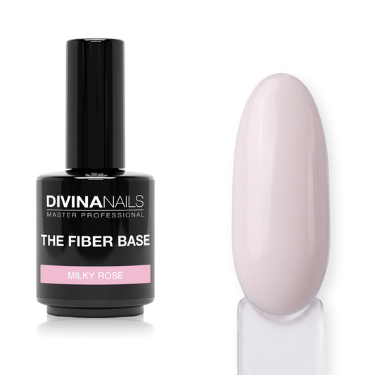 THE FIBER BASE - 03 MILKY ROSE - Fiber base rosa latte semipermanente gel autolivellante 15ml