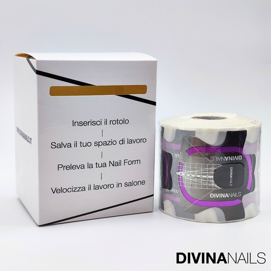 300PZ. + BOX - PERFECT SALON SHAPE - Cartine Nail form da salone in alluminio resistente per ricostruzione unghie