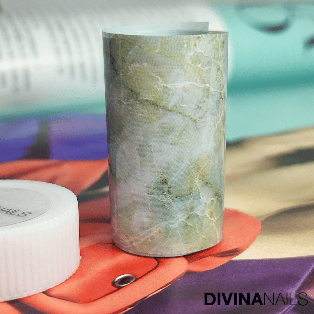 FOIL ROLL - OCEAN MARBLE - Foil per decorazioni unghie nail art - Divina Nails