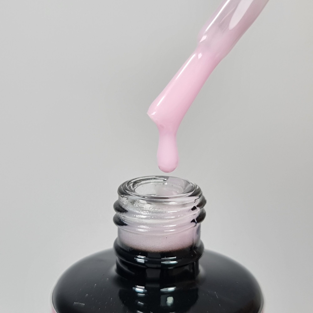 RUBBER PEARL BASE - PINK - Rubber base rosa gel builder autolivellante per semipermanente rinforzato 15ml