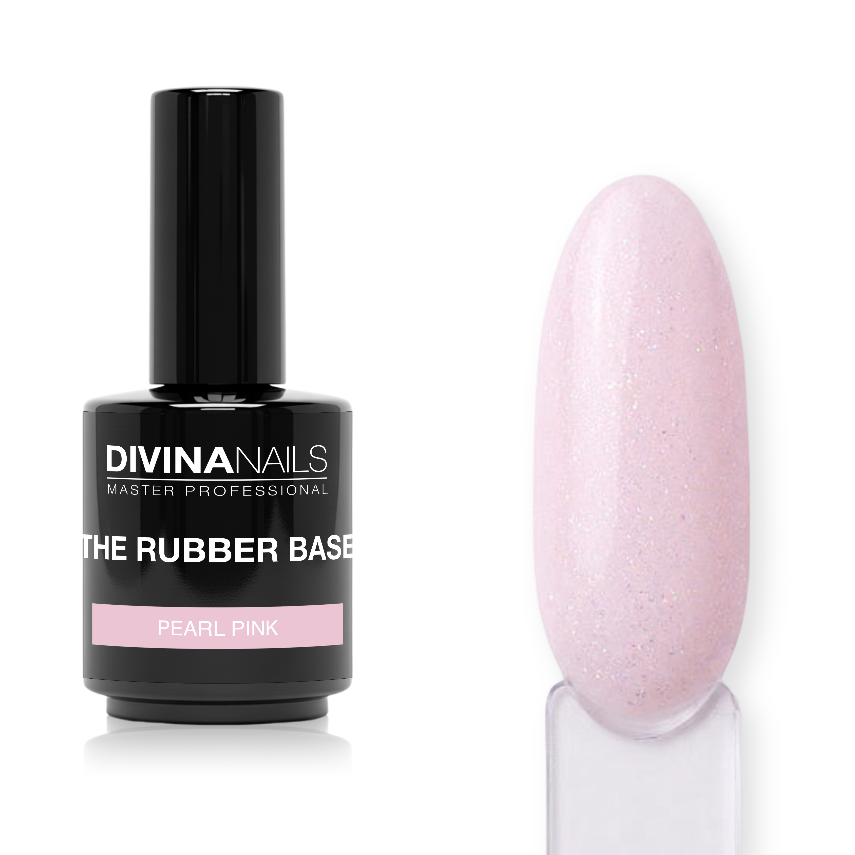 RUBBER PEARL BASE - PINK - Rubber base rosa gel builder autolivellante per semipermanente rinforzato 15ml