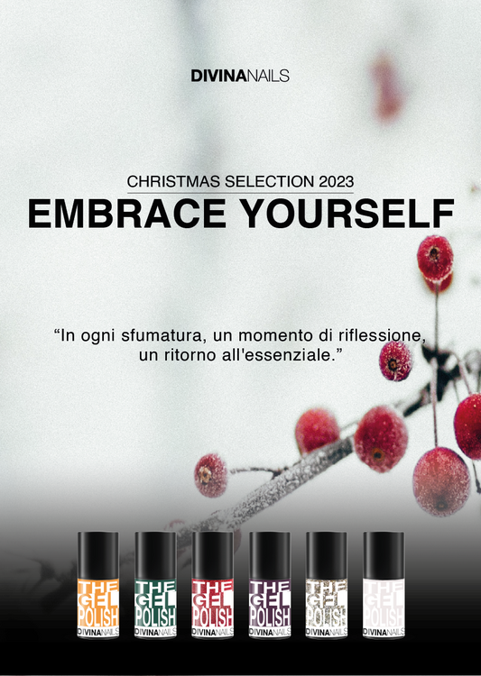 POSTER 32 X 45 cm - Embrace Yourself - Collezione 6 semipermanente per unghie natalizie