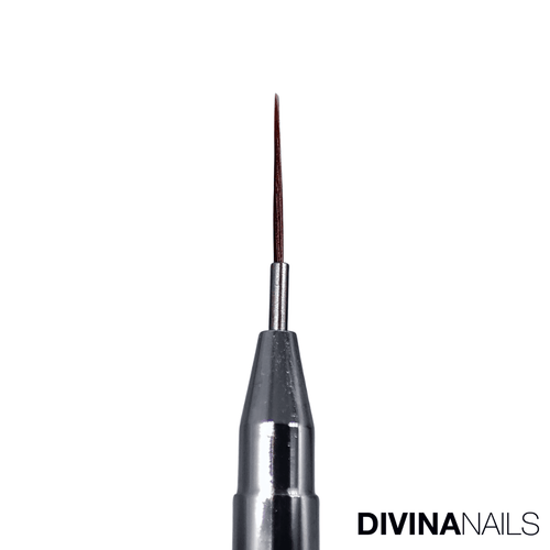 N4654200 - N. 200 - Pennello professionale per Nail Art con setole sintetiche Wine Red ideale per colori densi