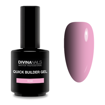 QUICK BUILDER GEL - ROSE - Builder in boccetta rosa gel costruttore autolivellante bifasico media densità 15ml
