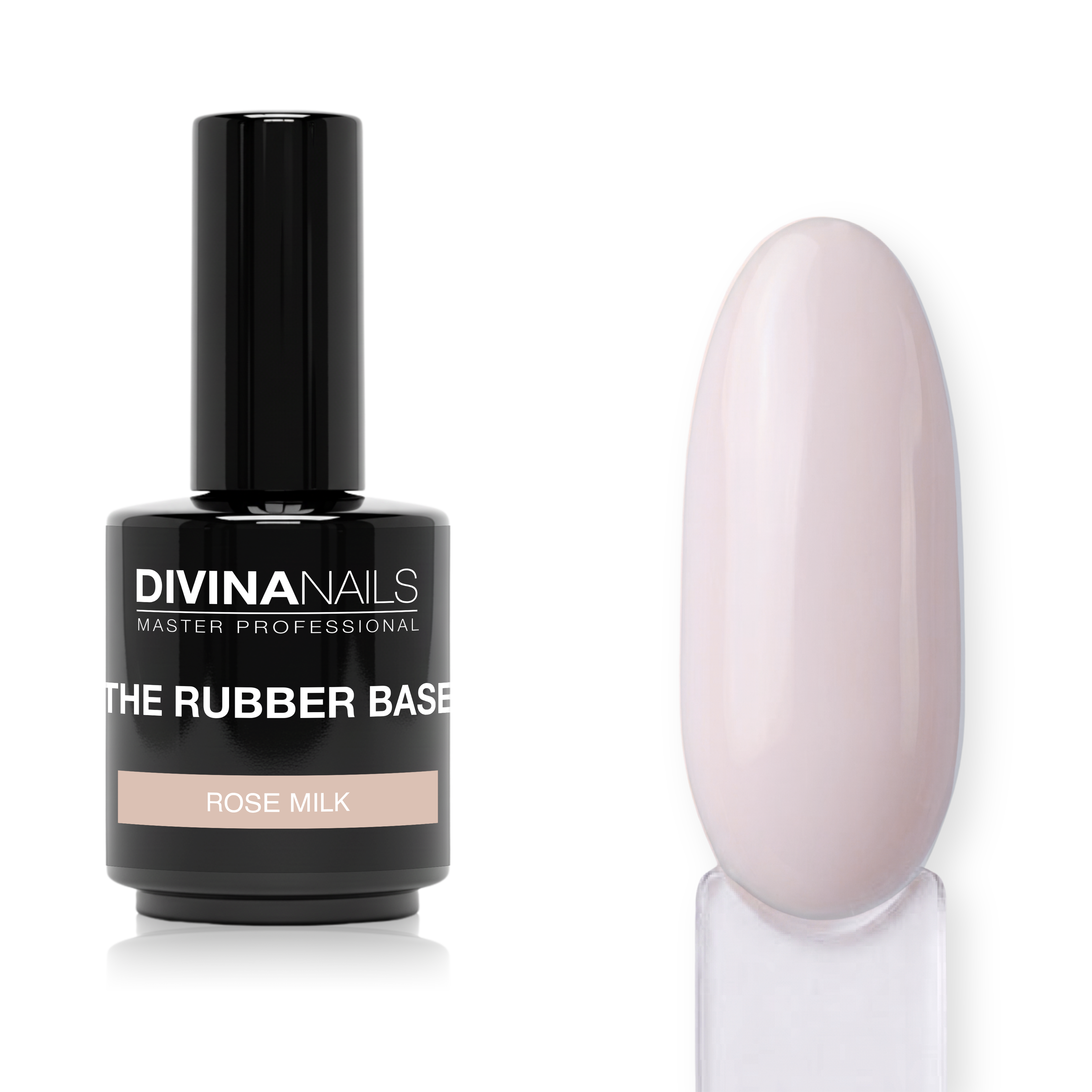 THE RUBBER BASE - ROSE MILK 002 - Rubber base rosa latte gel builder autolivellante 15ml