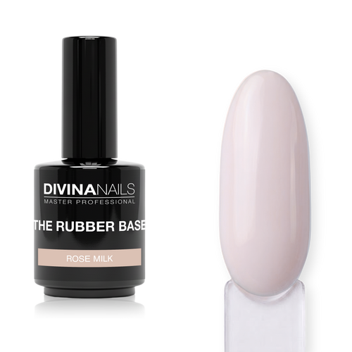 THE RUBBER BASE - ROSE MILK 002 - Rubber base rosa latte gel builder autolivellante 15ml