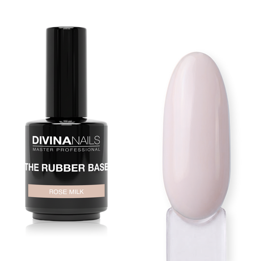 THE RUBBER BASE - ROSE MILK 002 - Rubber base rosa latte gel builder autolivellante 15ml