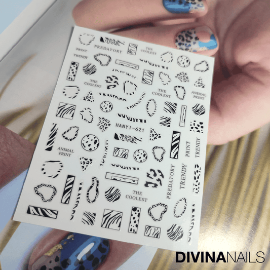 ANIMALIER - Stickers decorazioni unghie per nail art - Divina Nails