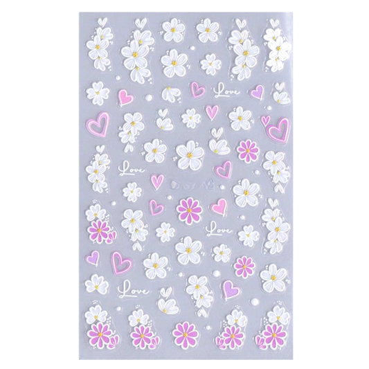 STICKERS - SWEETY 01 - Stickers decorazioni unghie per nail art per la primavera