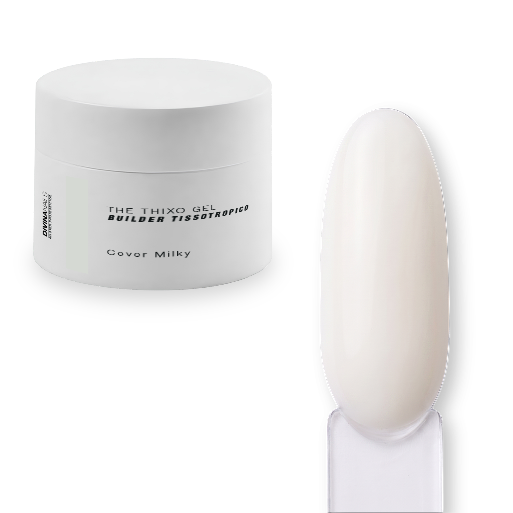 THE THIXO GEL - COVER MILKY - Builder gel costruttore tissotropico trifasico professionale per ricostruzione unghie da 50ml
