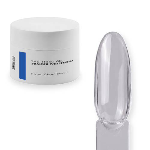 THE THIXO GEL - FROST CLEAR SCULPT - Builder gel costruttore tissotropico trifasico professionale per ricostruzione unghie da 50ml