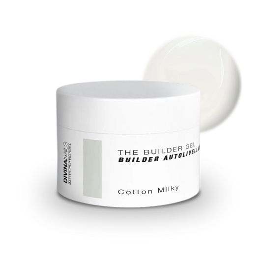 THE BUILDER GEL - COTTON MILKY - Builder gel costruttore autolivellante bifasico media densità 50ml