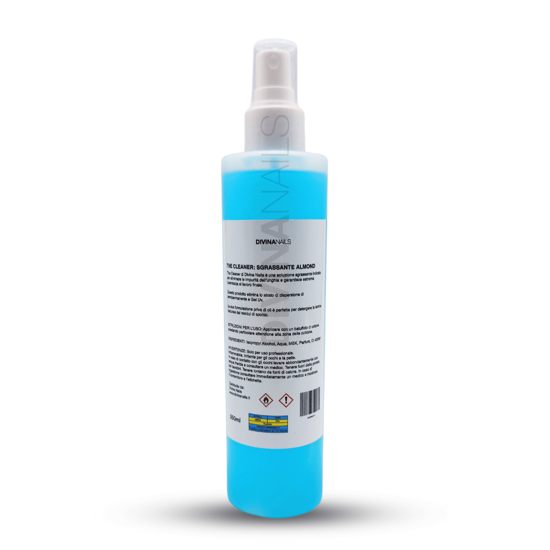 THE CLEANER SPRAY - Sgrassante almond e soluzione Acrygel per unghie 2in1 250ml