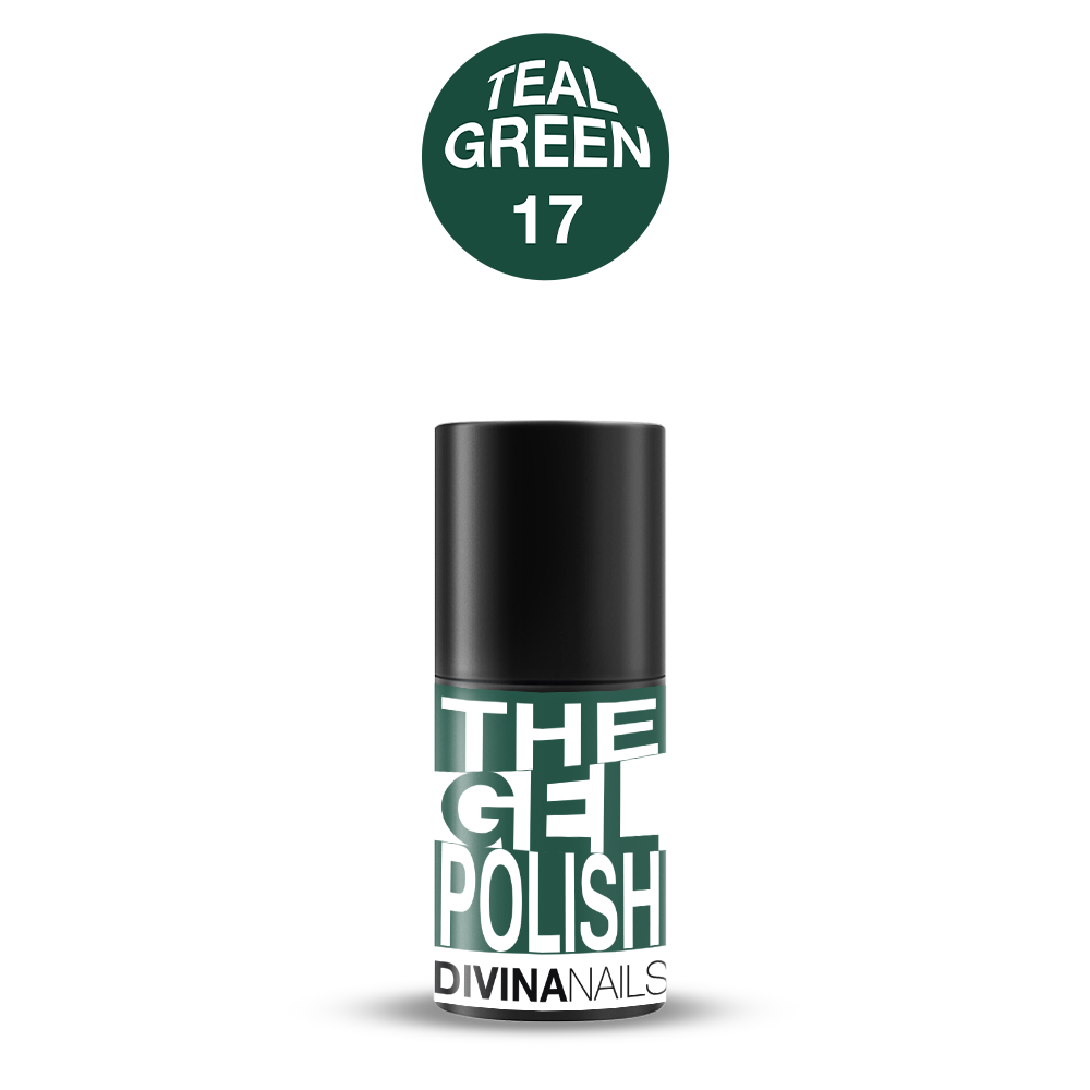 THE GEL POLISH - 17 TEAL GREEN - Semipermanente per unghie da 8ml