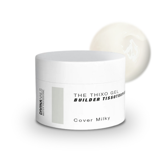 THE THIXO GEL - COVER MILKY - Builder gel costruttore tissotropico trifasico professionale per ricostruzione unghie da 50ml