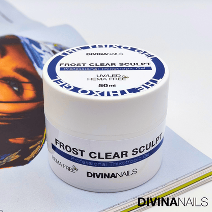 THE THIXO GEL - FROST CLEAR SCULPT - Builder gel costruttore tissotropico trifasico professionale per ricostruzione unghie da 50ml