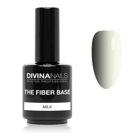 THE FIBER BASE - 02 MILK - Fiber base bianco latte semipermanente gel autolivellante 15ml