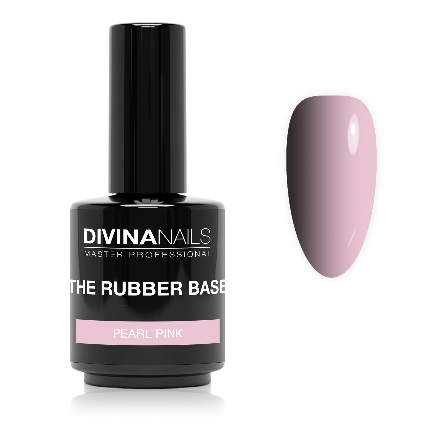 RUBBER PEARL BASE - PINK - Rubber base rosa gel builder autolivellante per semipermanente rinforzato 15ml