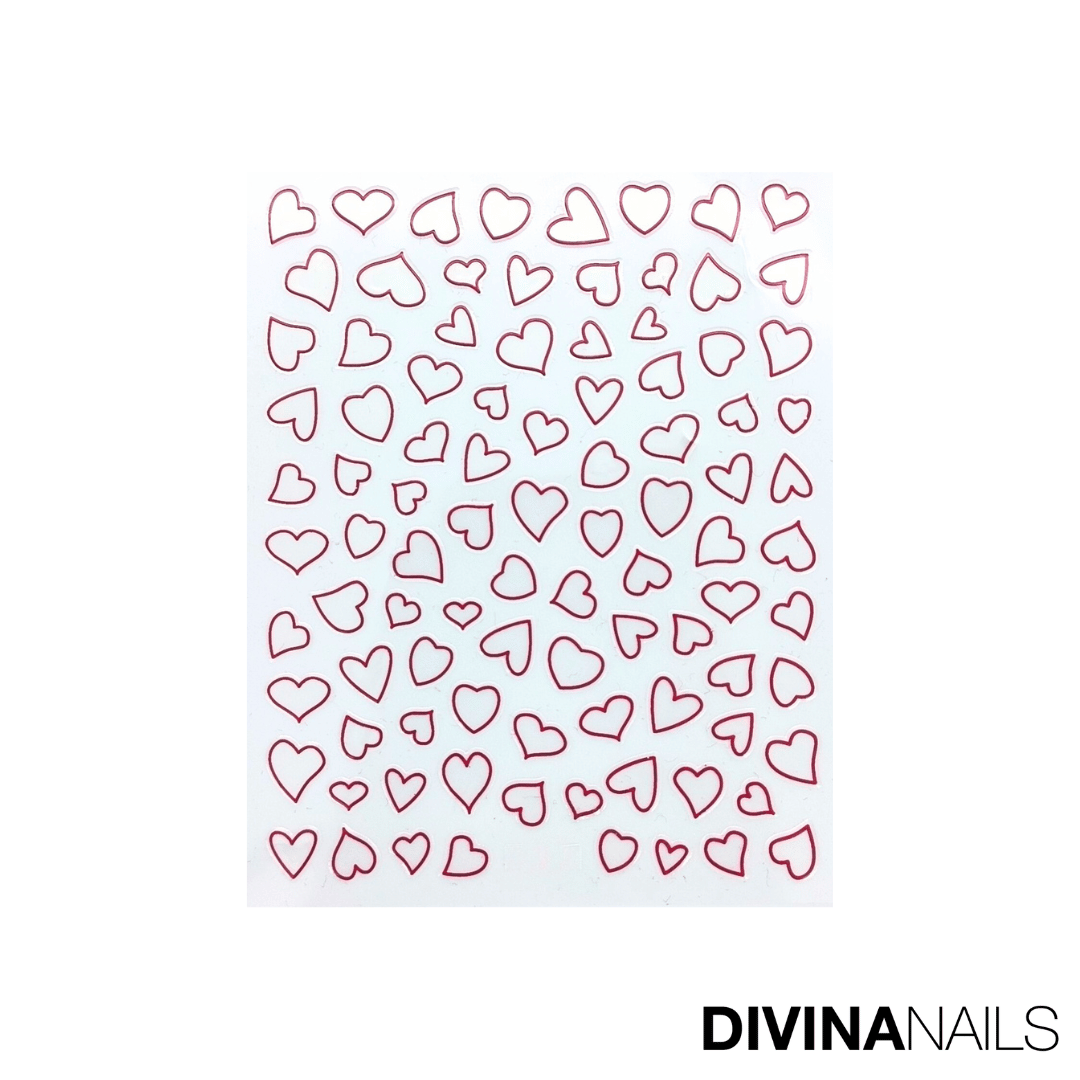 VALENTINE'S DAY - SWEET HEART - Stickers decorazioni unghie per nail art per San Valentino