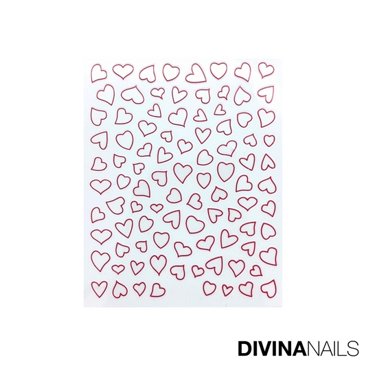 STICKERS - SWEET HEART - Stickers decorazioni unghie per nail art per San Valentino