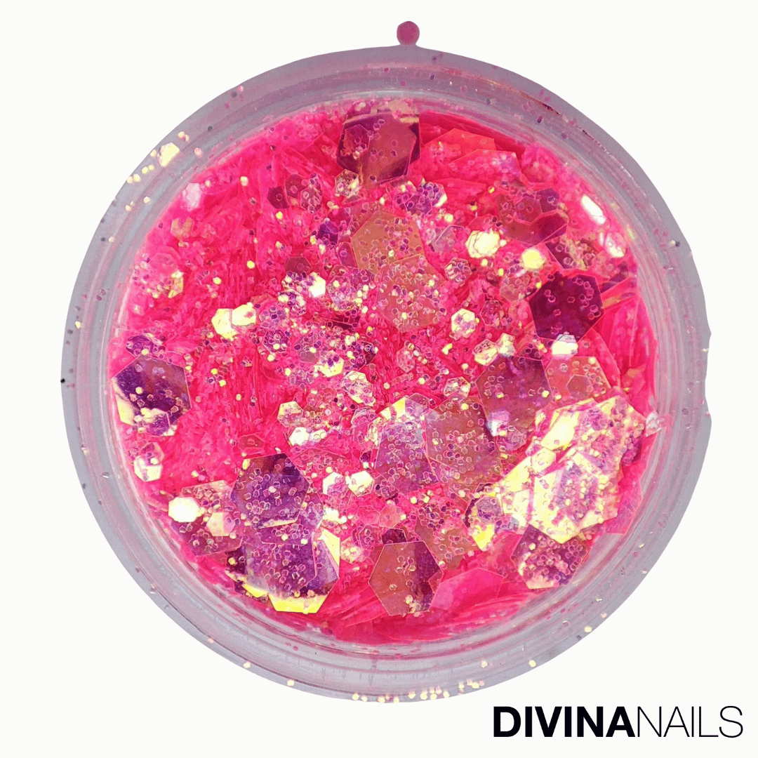 HOLO FLAKES - VIRGIN - Polvere Glitter brillantini per gel unghie Nail Art 2g - Divina Nails