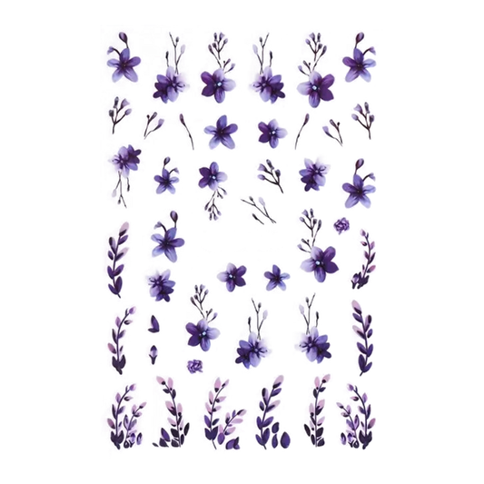 STICKERS - VIOLETTA - Stickers decorazioni unghie per nail art per la primavera
