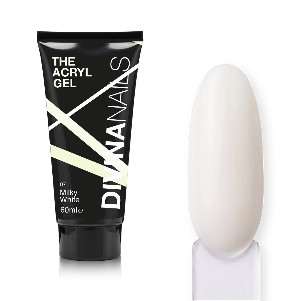 THE ACRYL GEL - WHITE MILK - Acrygel Bianco Latte professionale per ricostruzione unghie da 60ml