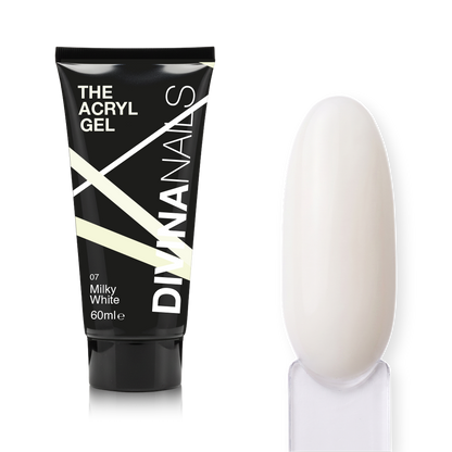 THE ACRYL GEL - WHITE MILK - Acrygel Bianco Latte professionale per ricostruzione unghie da 60ml