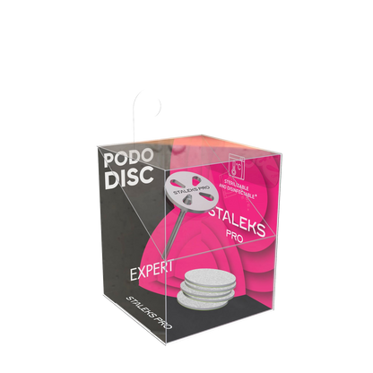STALEKS EXPERT PODODISC S - Disco per pedicure allungato con lime intercambiabili, grana 180, 15 mm (5 pezzi)