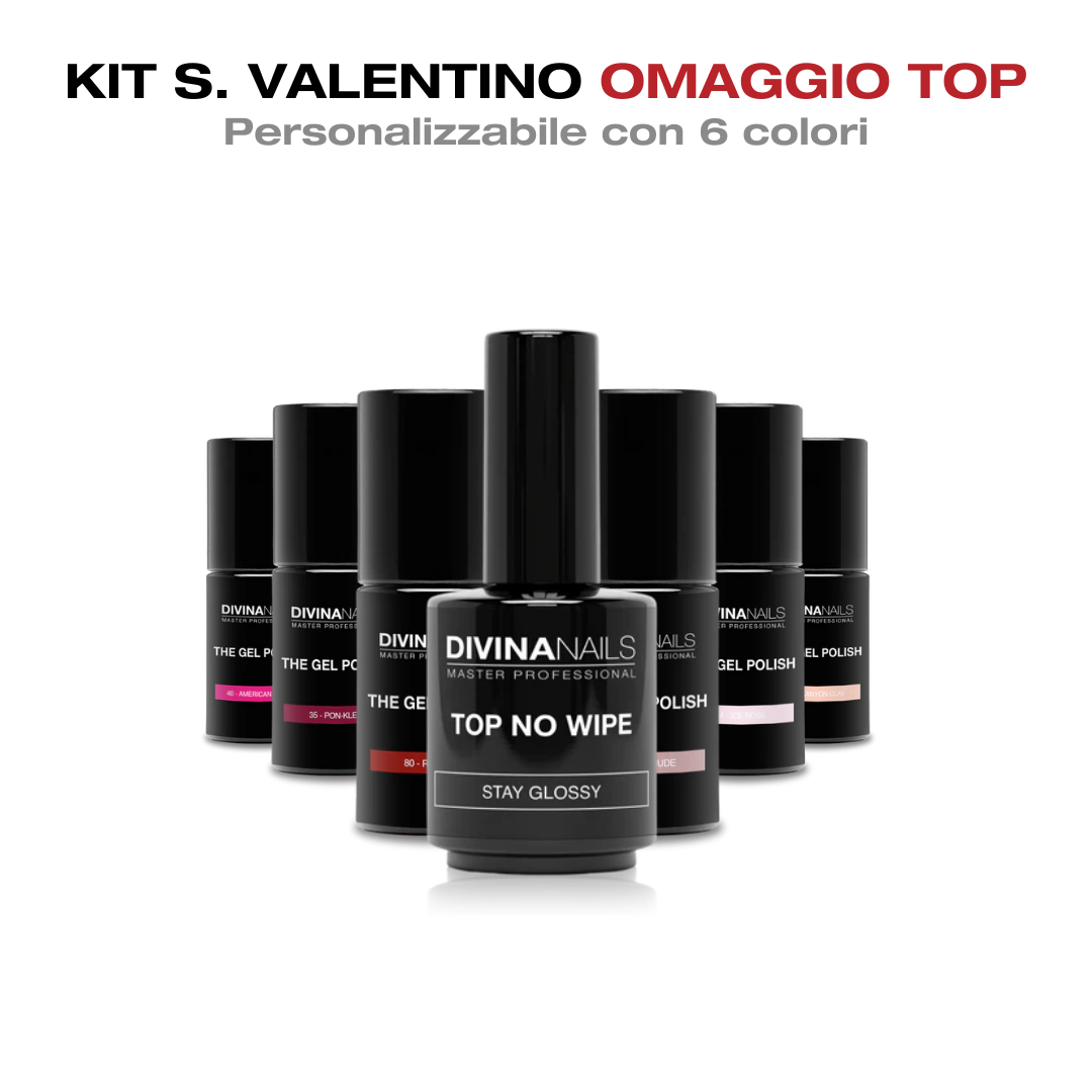 KIT IL MIO SALONE A CASA SAN VALENTINO - Palette Colori & Nail Art Fai-da-Te