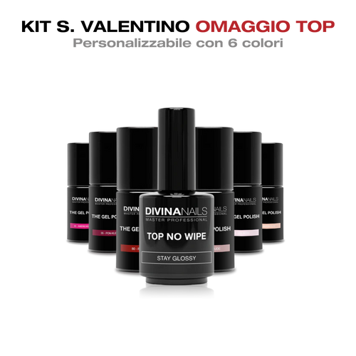 KIT IL MIO SALONE A CASA SAN VALENTINO - Palette Colori & Nail Art Fai-da-Te