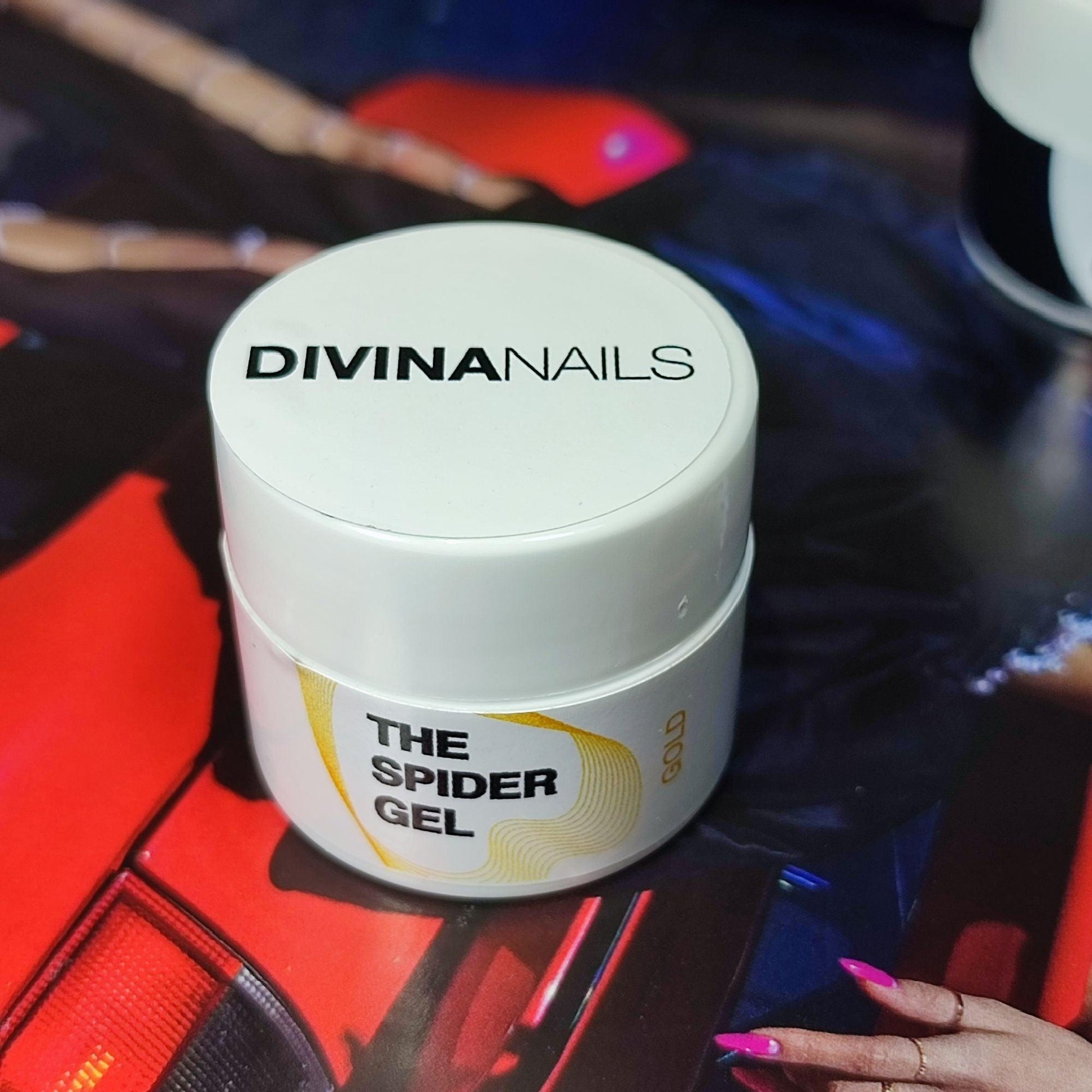 THE SPIDER GEL - GOLD - Gel elastico per decorazioni Nail Art Oro 5ml - Divina Nails