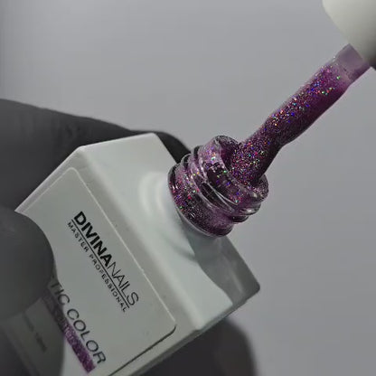 MAJESTIC COLOR - 41 LILLA GLITTER - Semipermanente per unghie da 12ml