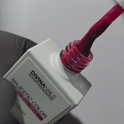 MAJESTIC COLOR - 40 CILIEGIA GLITTER - Semipermanente per unghie da 12ml