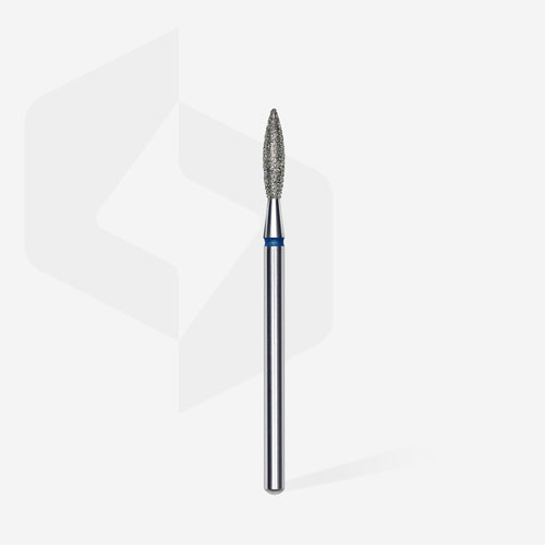 STALEKS FA10B023/10 - FIAMMA 2.3mm GRIT BLU - Punta fresa per cuticole diamantata per dry manicure russa