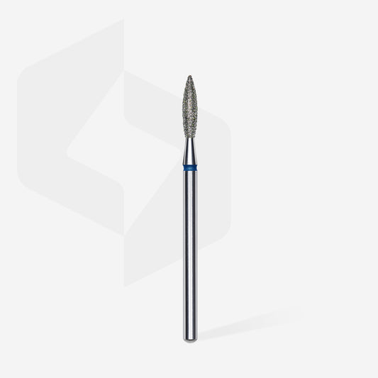 STALEKS FA10B023/10 - FIAMMA 2.3mm GRIT BLU - Punta fresa per cuticole diamantata per dry manicure russa
