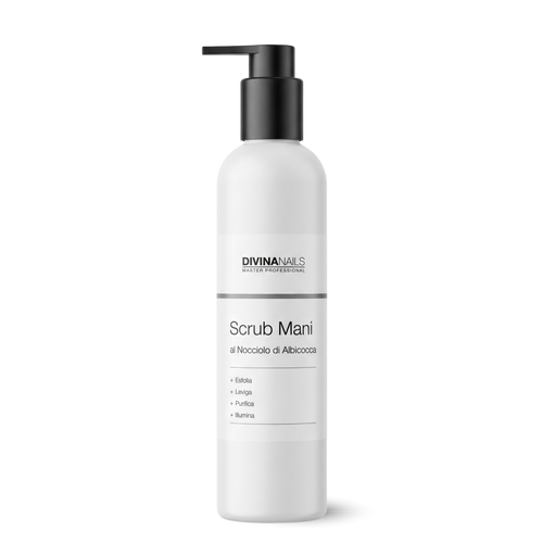 SCRUB MANI AL NOCCIOLO DI ALBICOCCA - Scrub esfoliante professionale per mani 300ml