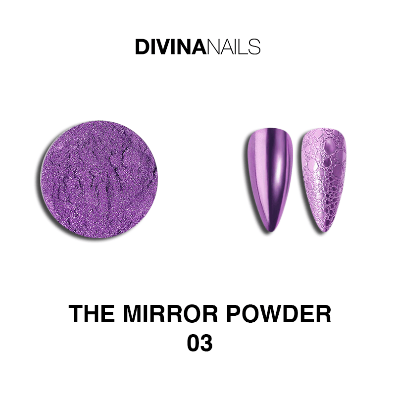 THE MIRROR POWDER - 03 - Polvere pigmento effetto specchio cromato per unghie - Divina Nails