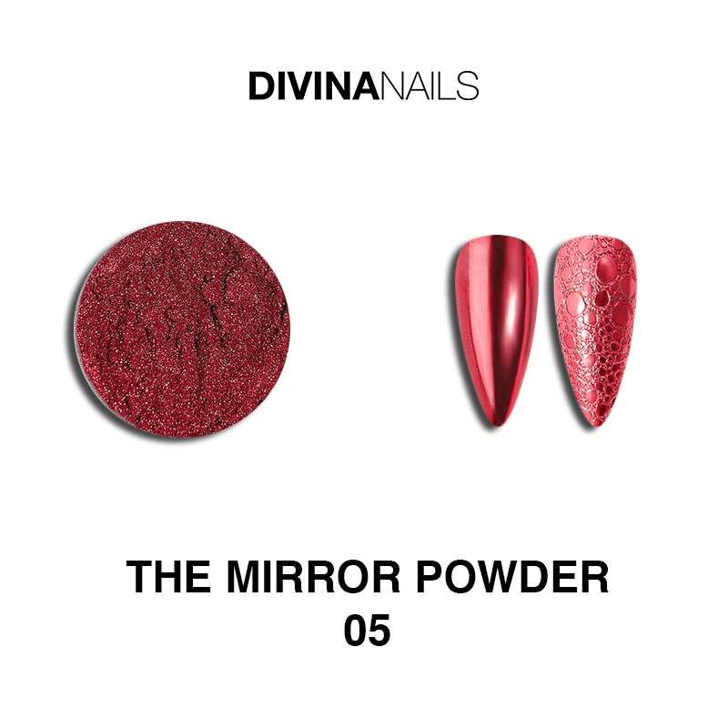 THE MIRROR POWDER - 05 - Polvere pigmento effetto specchio cromato per unghie - Divina Nails
