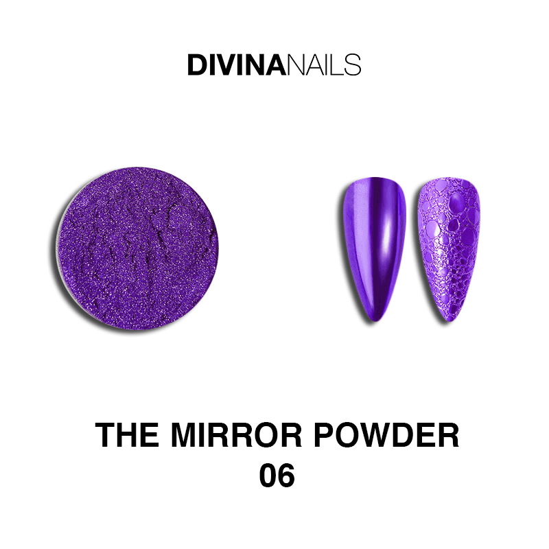 THE MIRROR POWDER - 06 - Polvere pigmento effetto specchio cromato per unghie - Divina Nails