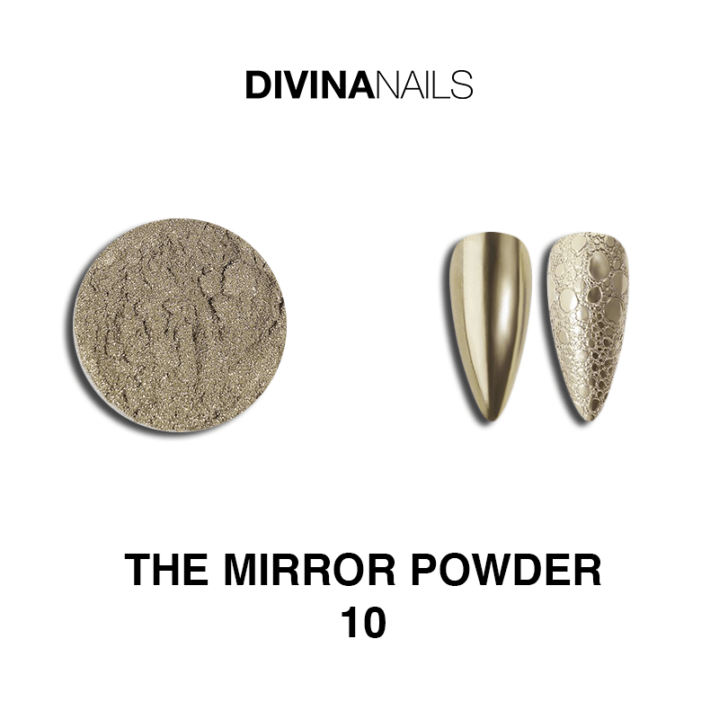 THE MIRROR POWDER - 10 - Polvere pigmento effetto specchio cromato per unghie - Divina Nails