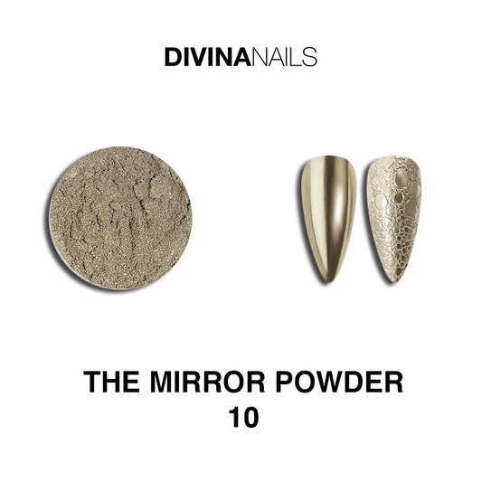 THE MIRROR POWDER - 10 - Polvere pigmento effetto specchio cromato per unghie - Divina Nails