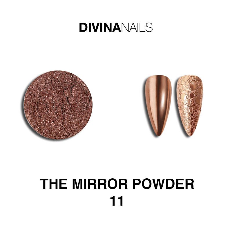 THE MIRROR POWDER - 11 - Polvere pigmento effetto specchio cromato per unghie - Divina Nails