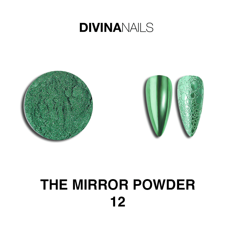 THE MIRROR POWDER - 12 - Polvere pigmento effetto specchio cromato per unghie - Divina Nails