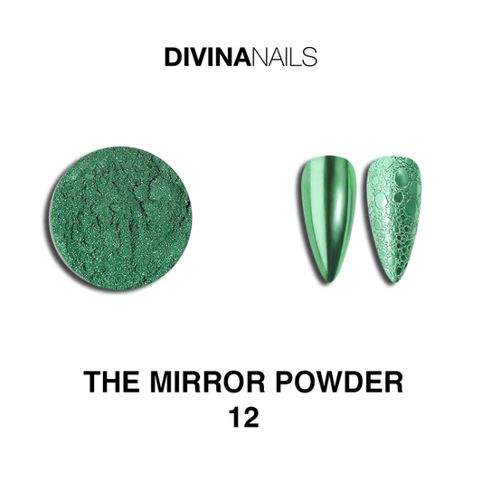 THE MIRROR POWDER - 12 - Polvere pigmento effetto specchio cromato per unghie - Divina Nails