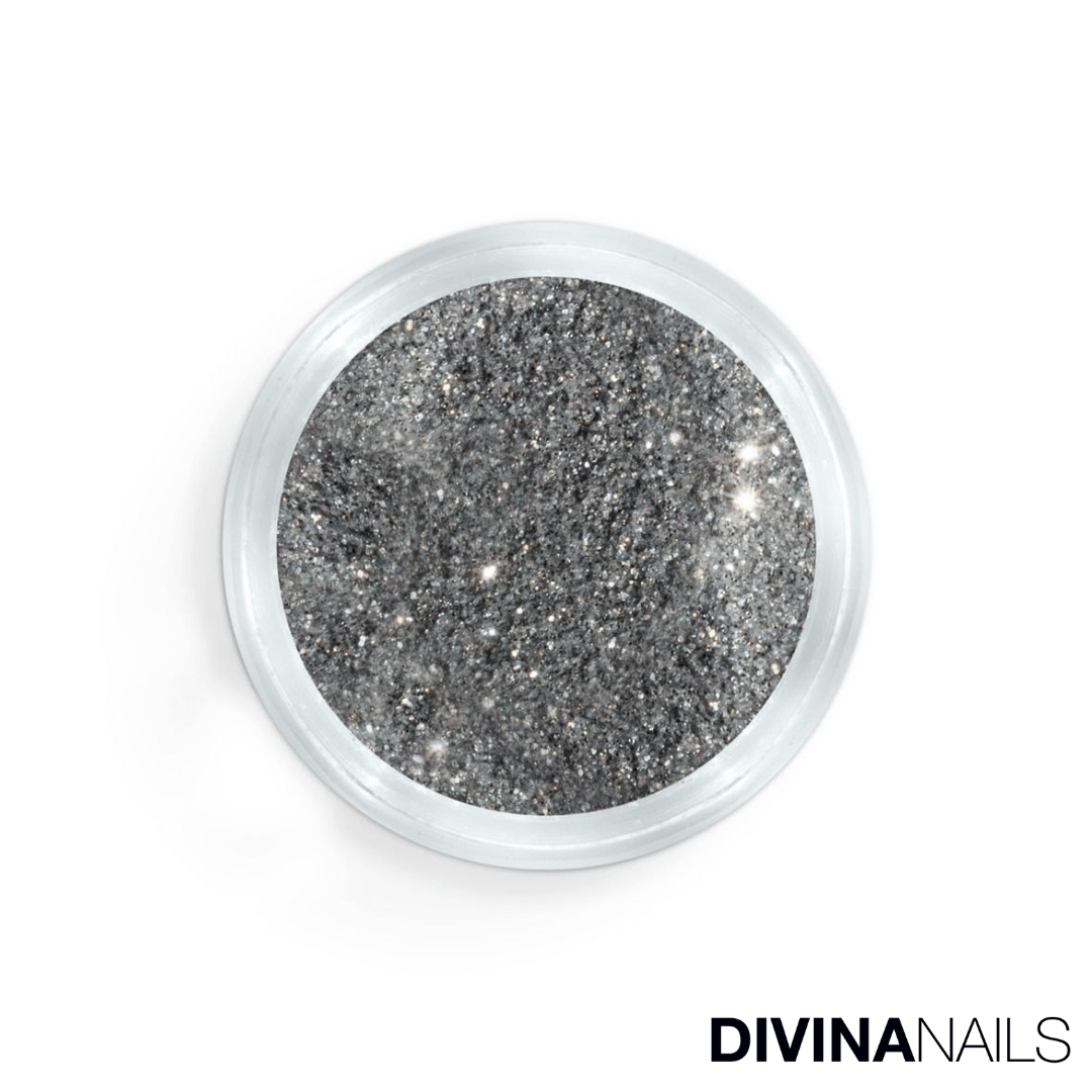 CRYSTAL SILVER HOLO - Polvere Glitter brillantini per unghie 2g