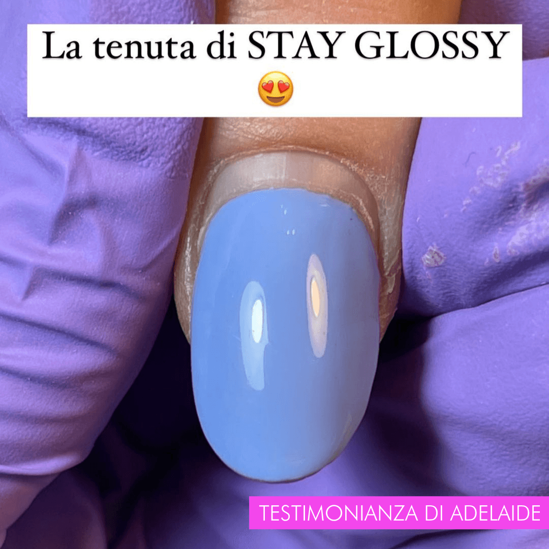 TOP NO WIPE - STAY GLOSSY - Gel top coat antigiallo senza dispersione 8ml - Divina Nails