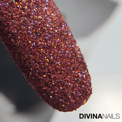 CRYSTAL MULTI RED HOLO - Polvere Glitter brillantini per unghie 2g - Divina Nails