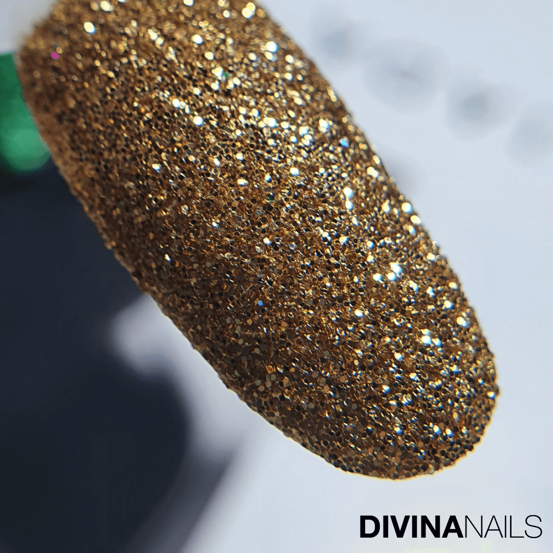 CRYSTAL GOLD HOLO - Polvere Glitter brillantini per unghie 2g - Divina Nails