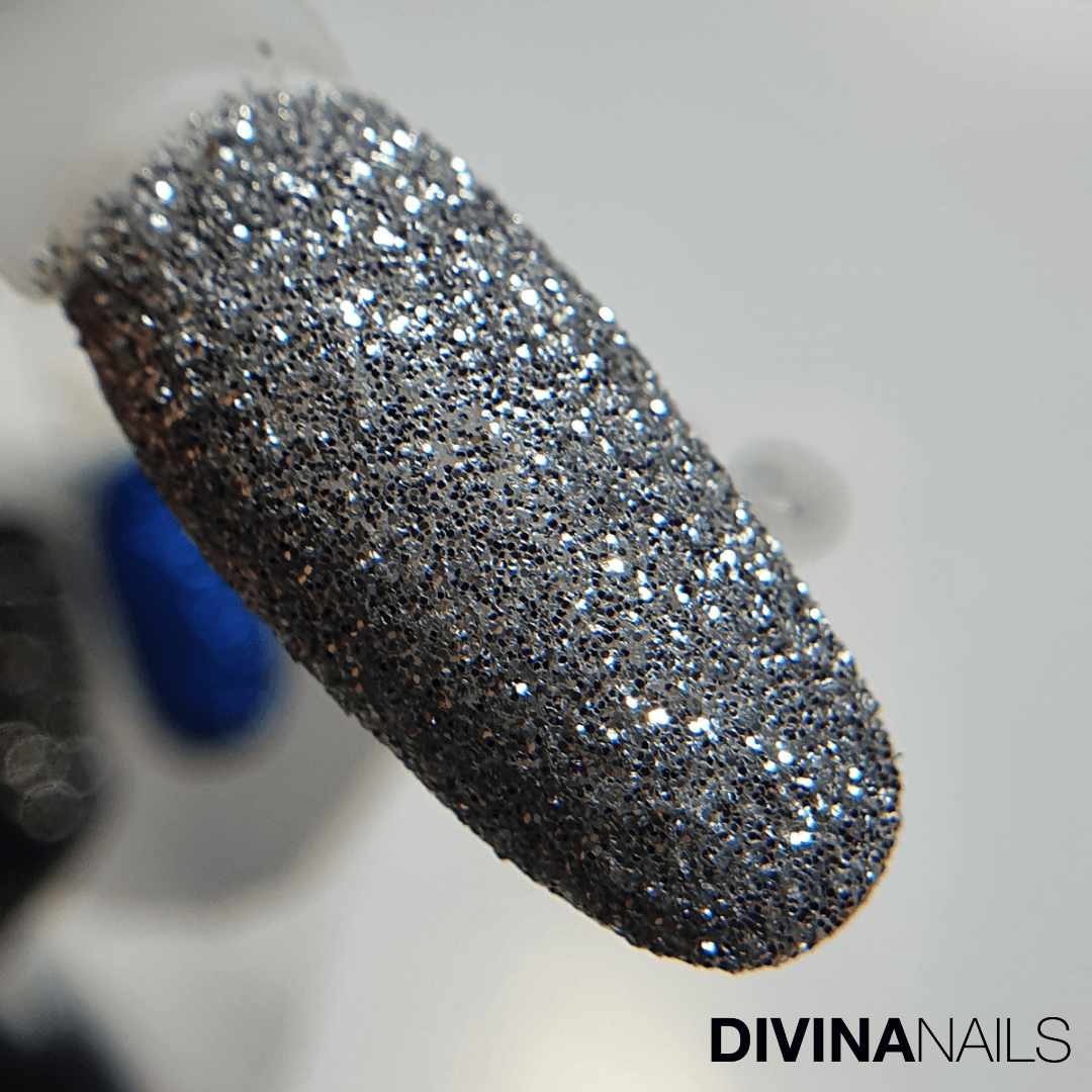 CRYSTAL SILVER HOLO - Polvere Glitter brillantini per unghie 2g - Divina Nails